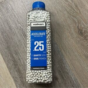 Valken Accelerate 0.25g 6mm Airsoft BBs - White